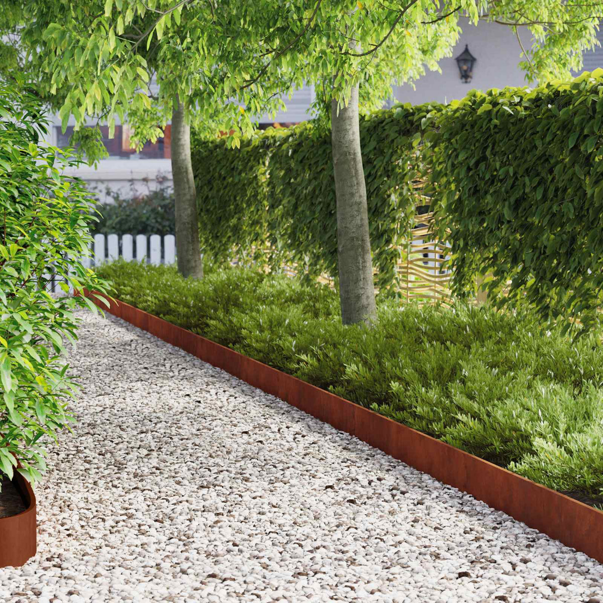 Steel Lawn Edging 20pcs Garden Border | HomeAndLiving
