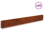 Steel Lawn Edging 20pcs Garden Border | HomeAndLiving