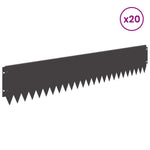 Steel Garden Edging 20 Pack Black | HomeAndLiving