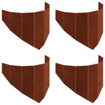 Steel Lawn Edging 4 Pack Rusty 100cm | HomeAndLiving