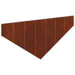 Steel Lawn Edging 4 Pack Rusty 100cm | HomeAndLiving
