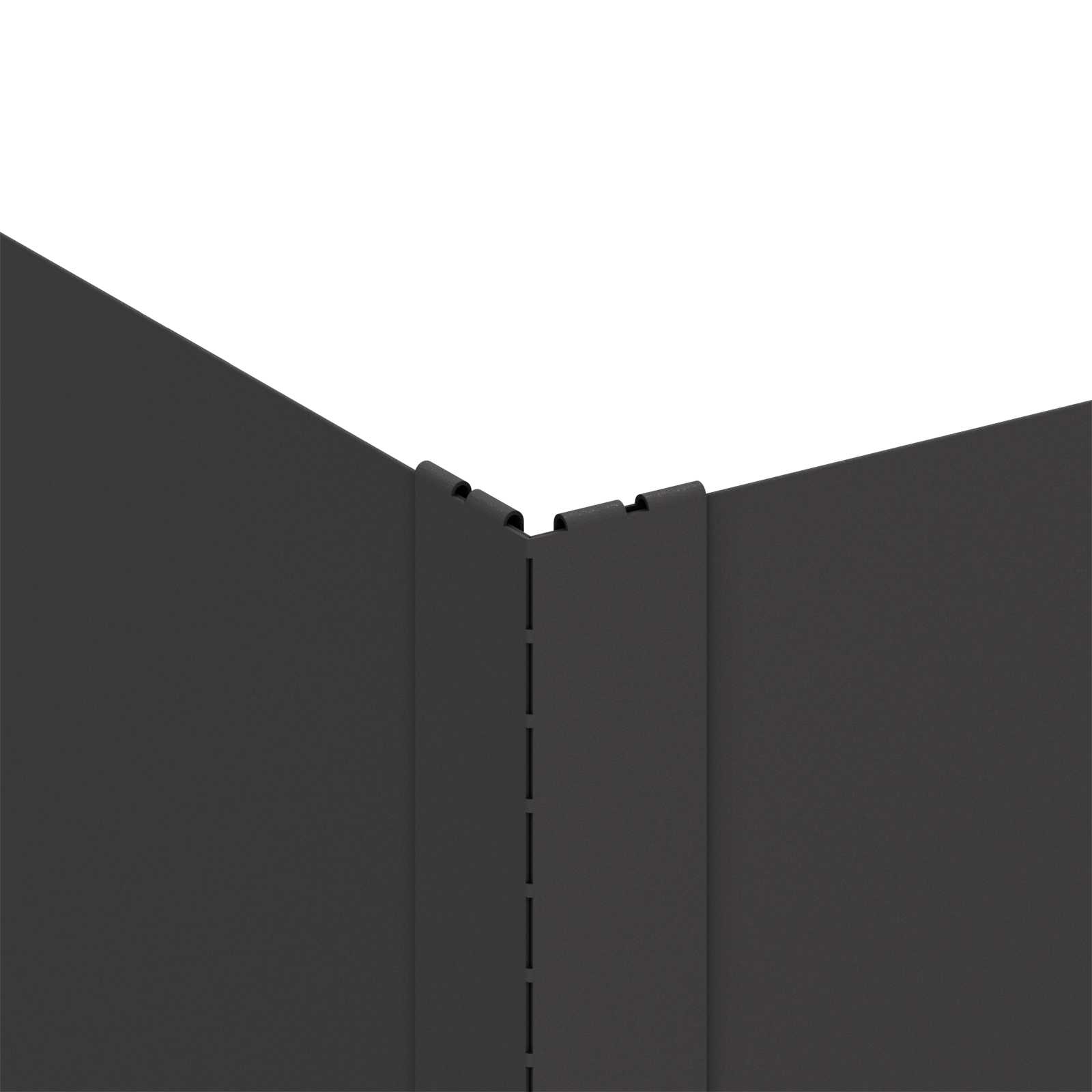 Steel Garden Edging Panels Black 4 Pack | HomeAndLiving - 6
