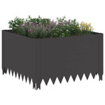 Steel Garden Edging Panels Black 4 Pack | HomeAndLiving