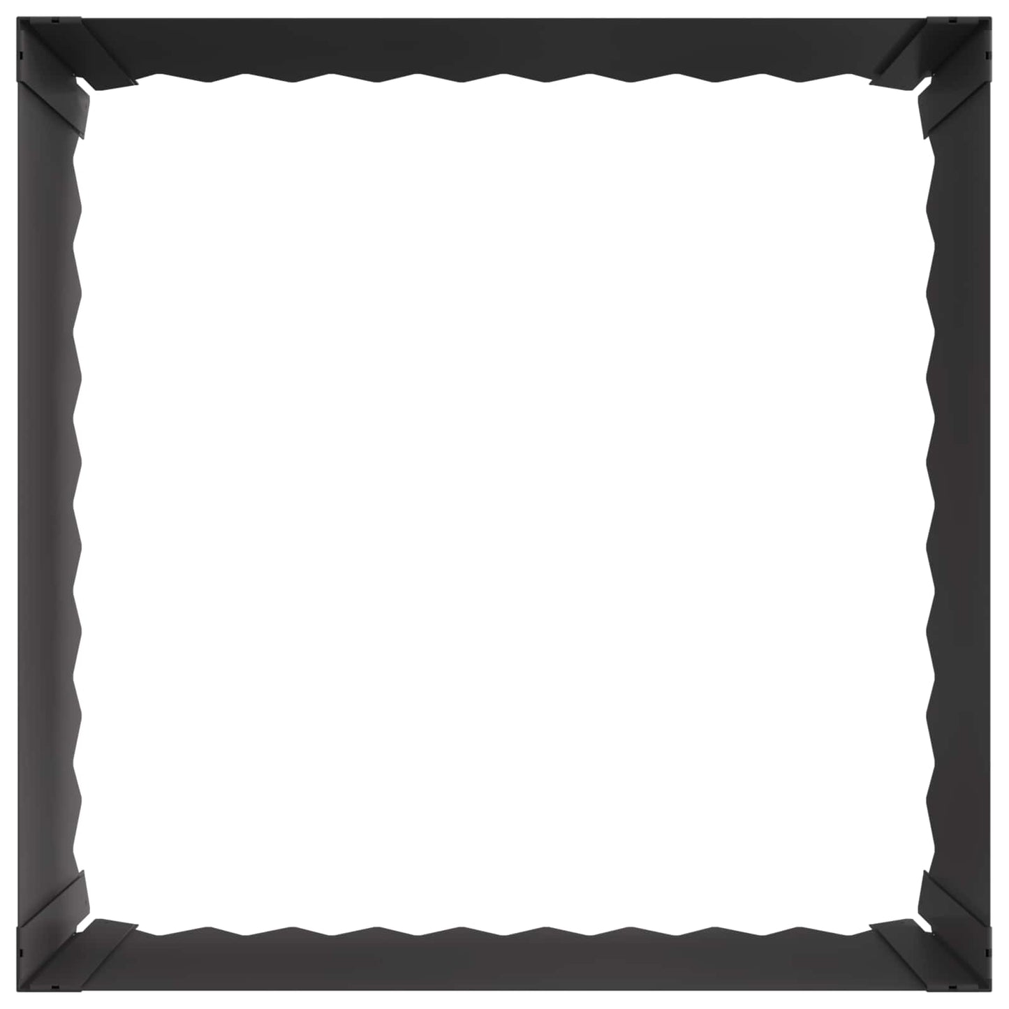 Steel Garden Edging Panels Black 4 Pack | HomeAndLiving - 5