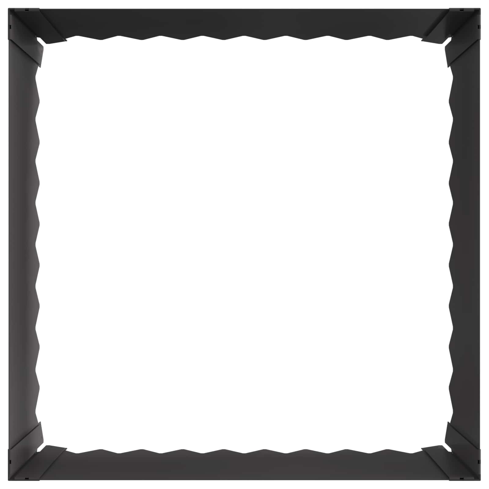 Steel Garden Edging Panels Black 4 Pack | HomeAndLiving - 5