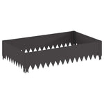Steel Lawn Edging 4 Pack Black 100cm | HomeAndLiving
