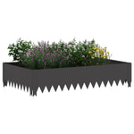 Steel Lawn Edging 4 Pack Black 100cm | HomeAndLiving
