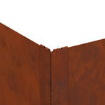 Steel Lawn Edging Set 4 Panels Rusty | HomeAndLiving