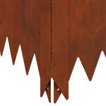 Steel Lawn Edging Set 4 Panels Rusty | HomeAndLiving