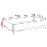 Steel Lawn Edging Set 4 Panels Rusty | HomeAndLiving