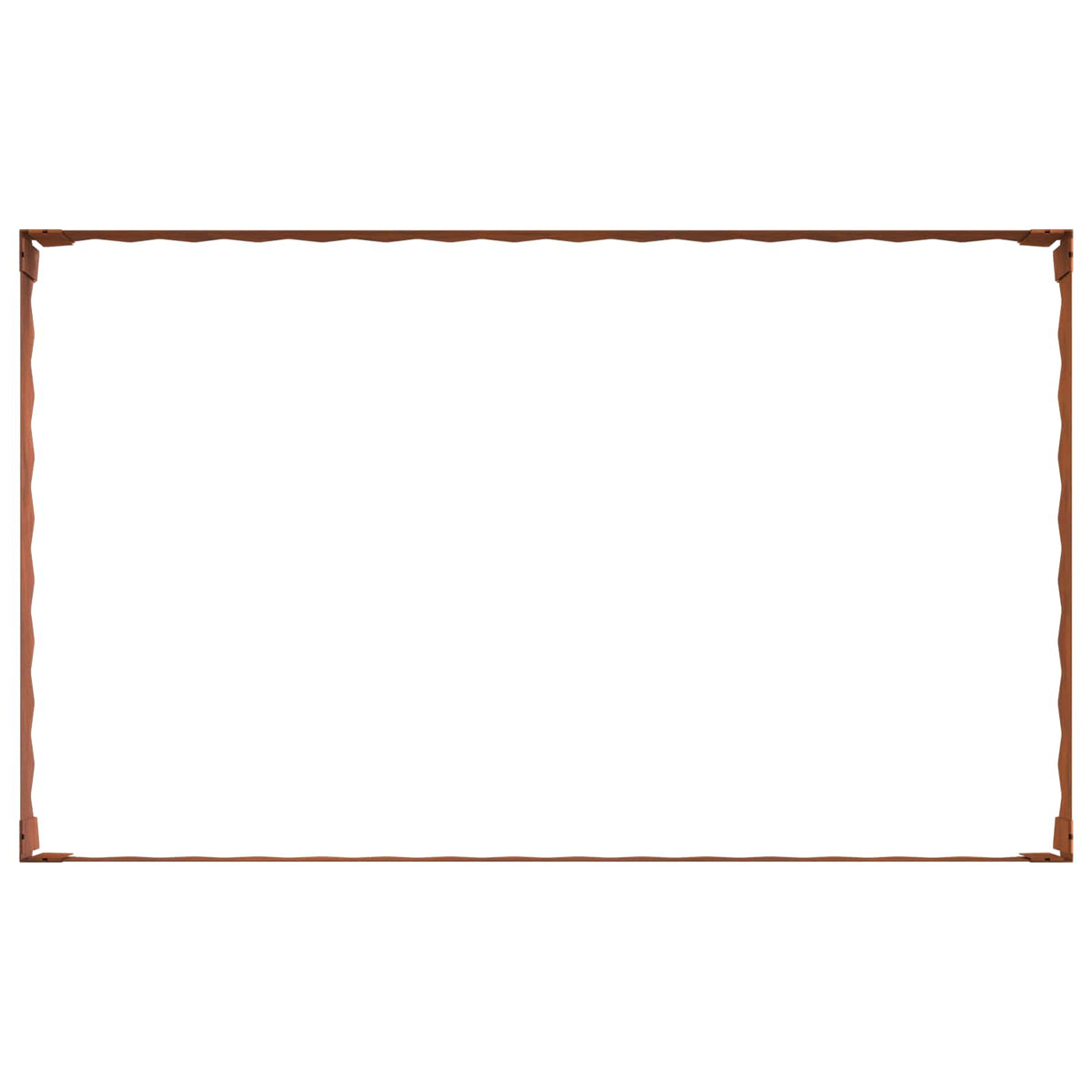 Steel Lawn Edging Set 4 Panels Rusty | HomeAndLiving - 6