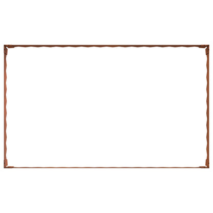 Steel Lawn Edging Set 4 Panels Rusty | HomeAndLiving - 6