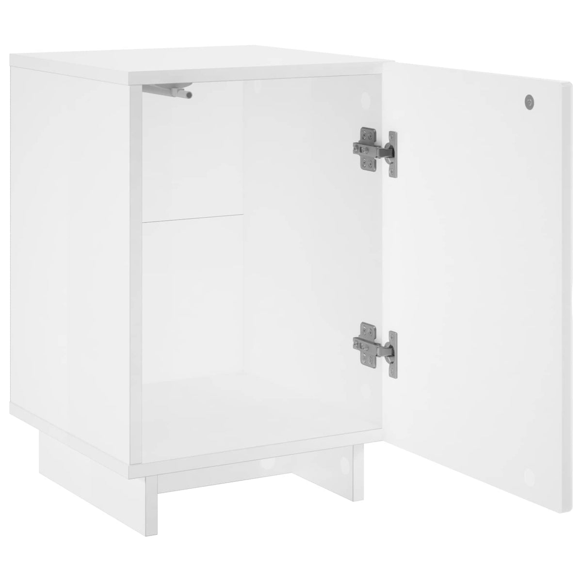 Bedside Cabinet White Engineered 33.5x34.5x50cm