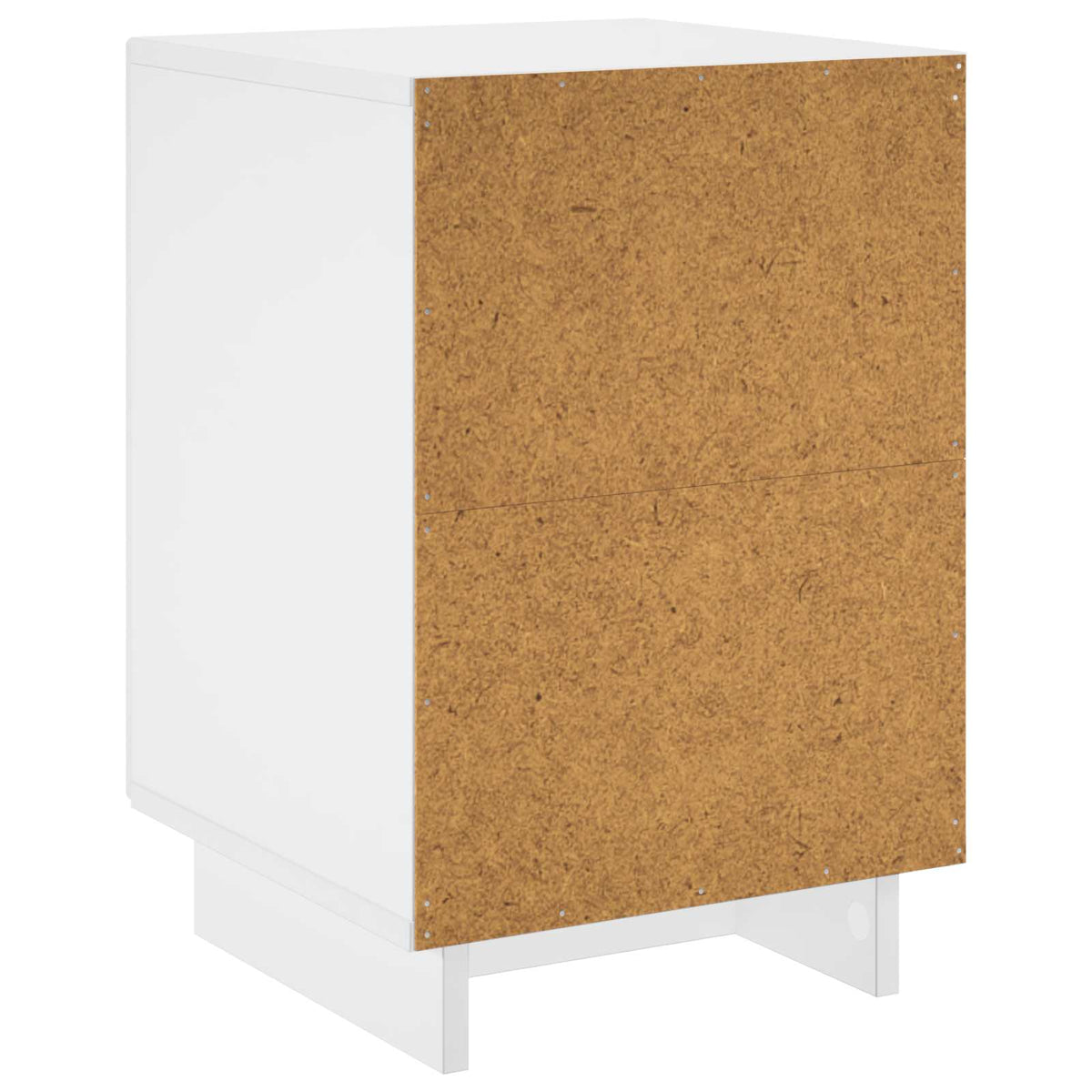 Bedside Cabinet White Engineered 33.5x34.5x50cm