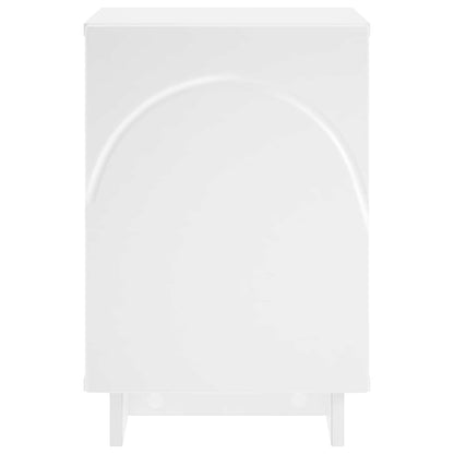 Bedside Cabinet White Engineered 33.5x34.5x50cm
