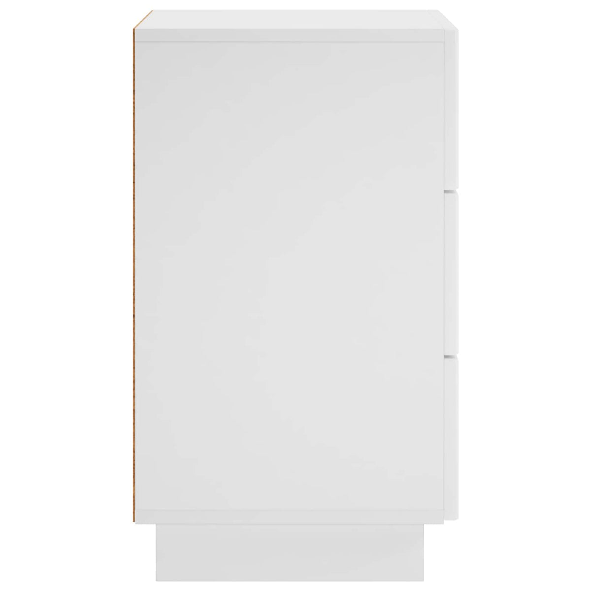 Bedside Cabinet White Engineered 33.5x34.5x60cm