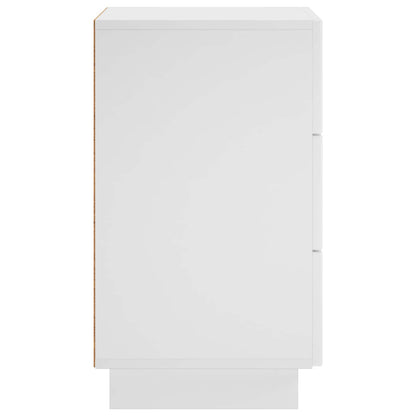 Bedside Cabinet White Engineered 33.5x34.5x60cm