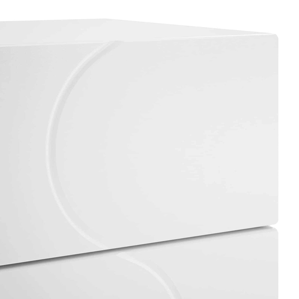Bedside Cabinet White Engineered Wood 33.5x34.5x60cm
