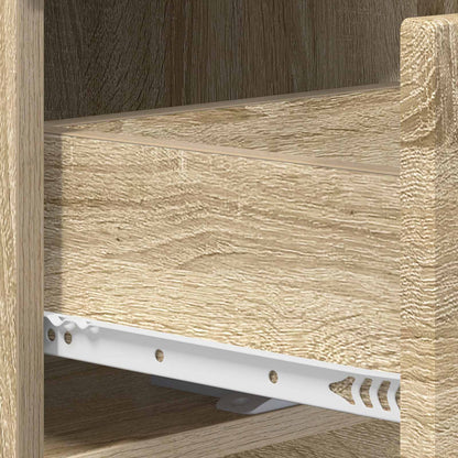 Bedside Cabinet Oak Finish 33.5x34.5x60cm