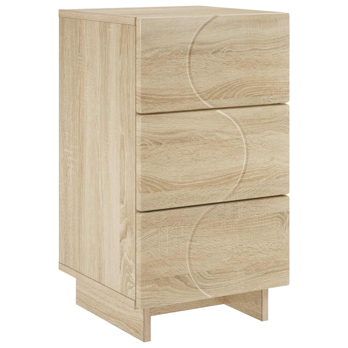 Bedside Cabinet Oak Finish 33.5x34.5x60cm