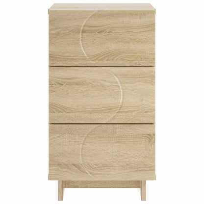 Bedside Cabinet Oak Finish 33.5x34.5x60cm