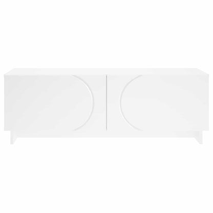 White Coffee Table Engineered Wood 102x50.5x35cm