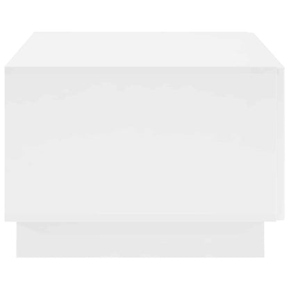 White Coffee Table Engineered Wood 102x50.5x35cm