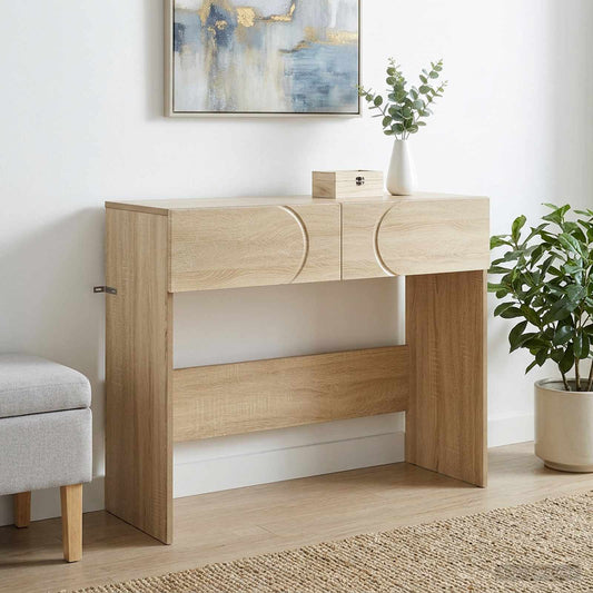 Console Table Oak Engineered 96.5x38x75cm