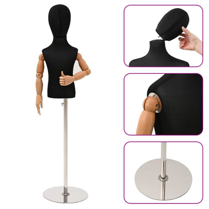 Adjustable Mannequin Black 28.5x0.3cm