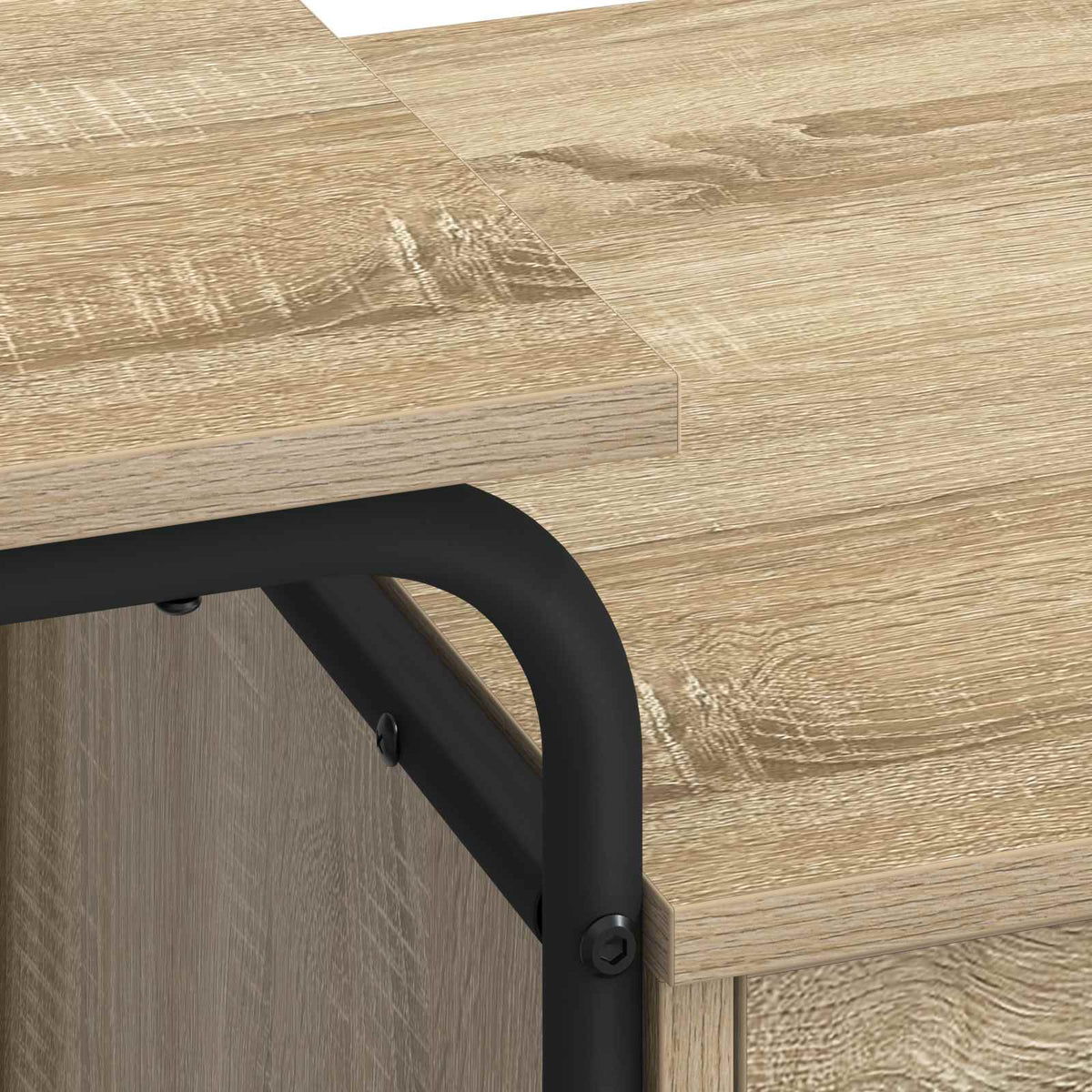 Office Desk With Storage Oak 120x50x75cm
