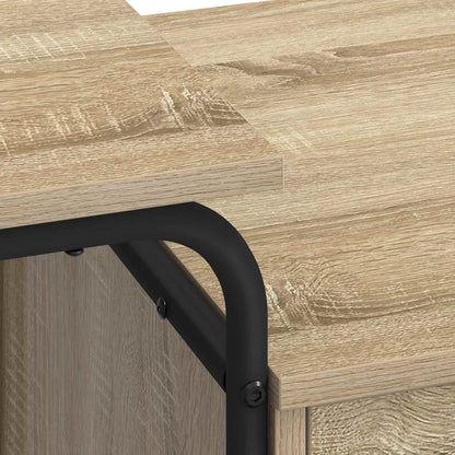Office Desk With Storage Oak 120x50x75cm