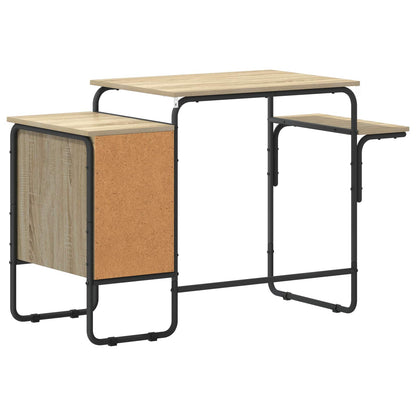 Office Desk With Storage Oak 120x50x75cm