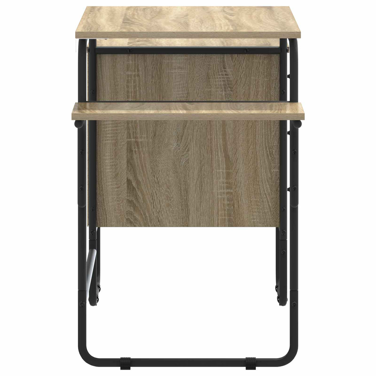 Office Desk With Storage Oak 120x50x75cm