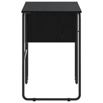 Office Desk Black Storage 100x50x75cm