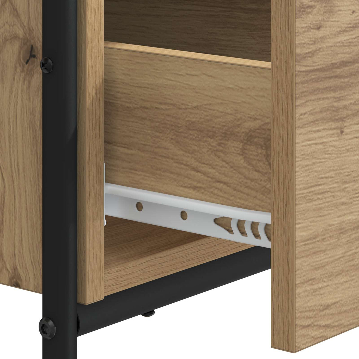 Office Desk Storage Oak 100x50x75cm