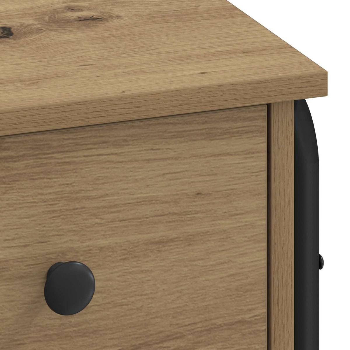 Office Desk Storage Oak 100x50x75cm