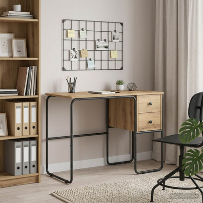 Office Desk Storage Oak 100x50x75cm