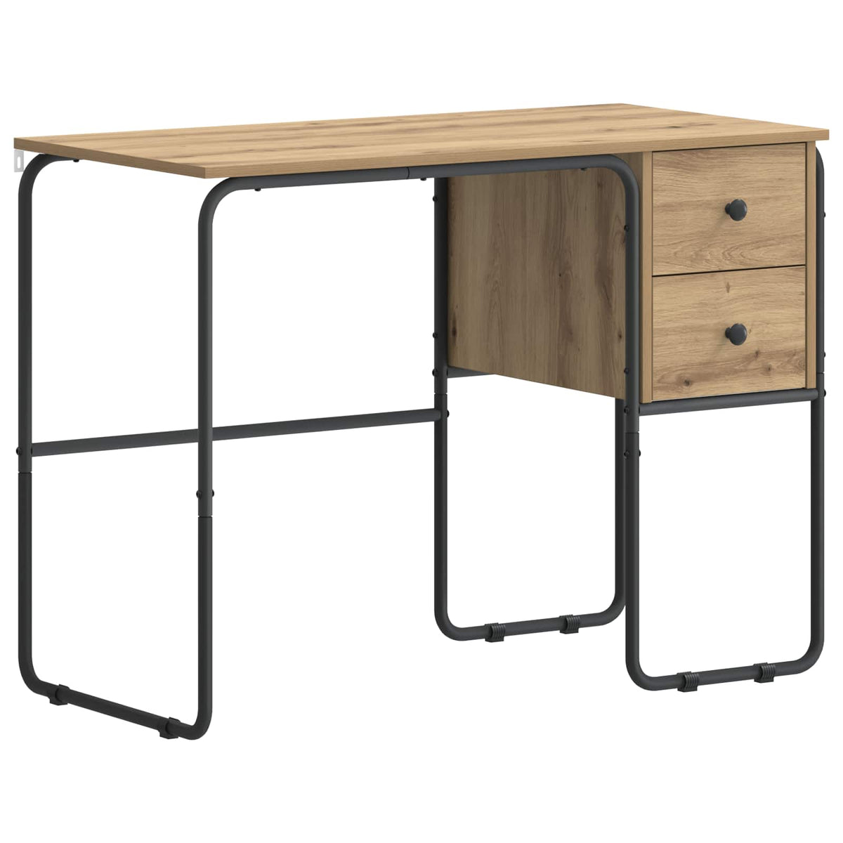 Office Desk Storage Oak 100x50x75cm