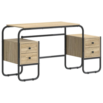 Office Desk Storage Oak 145x50x75cm