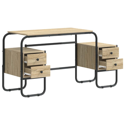 Office Desk Storage Oak 145x50x75cm