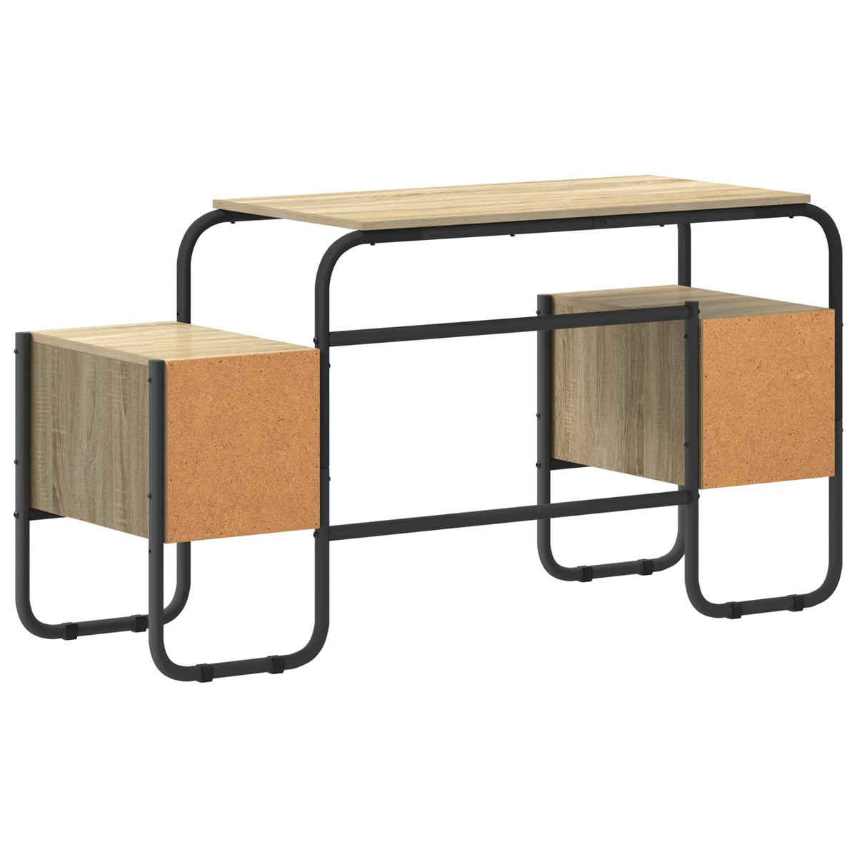 Office Desk Storage Oak 145x50x75cm