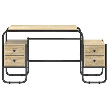 Office Desk Storage Oak 145x50x75cm