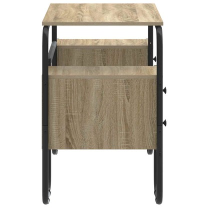 Office Desk Storage Oak 145x50x75cm