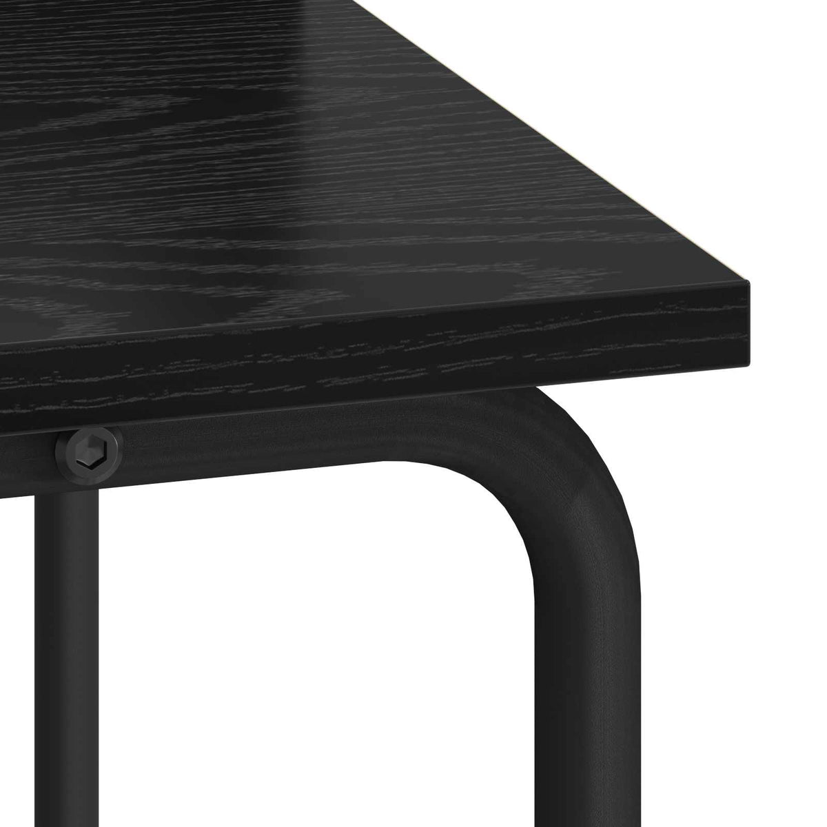 Desk With Storage Black 60x50x91cm