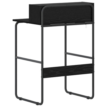 Desk With Storage Black 60x50x91cm
