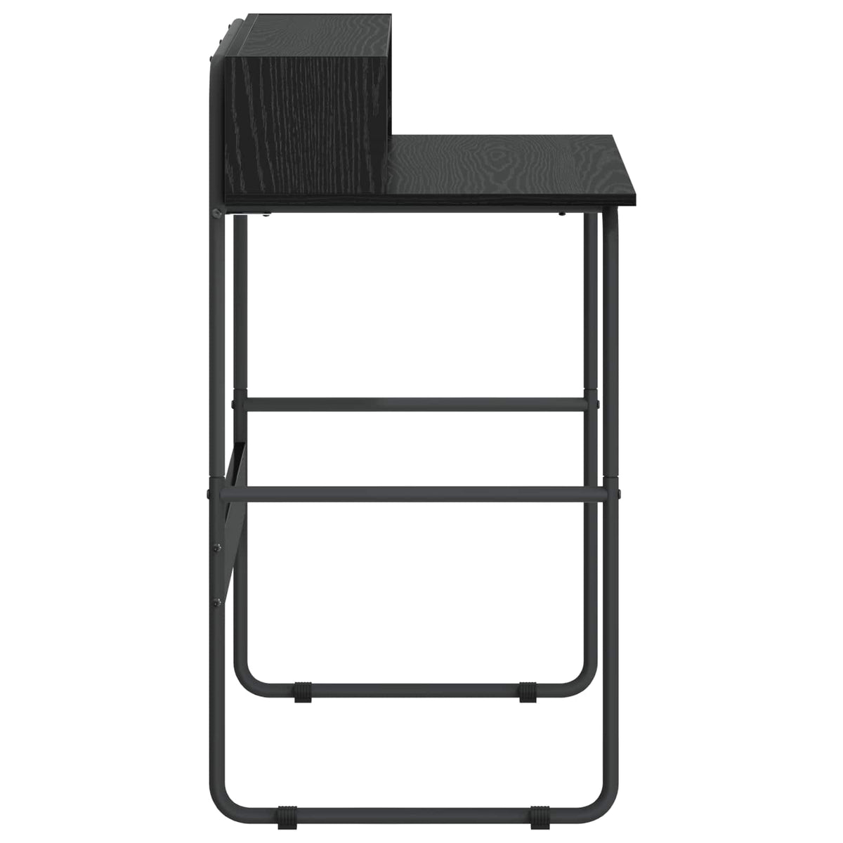 Desk With Storage Black 80x50x91cm