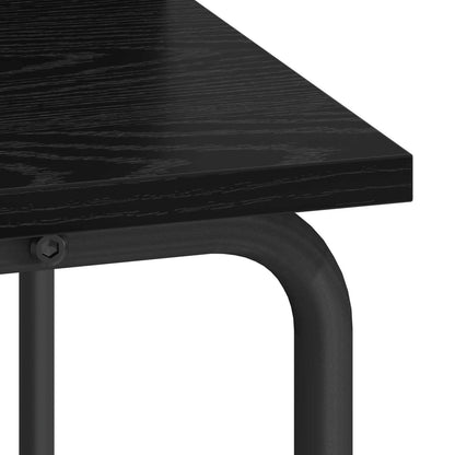 Desk With Storage Black Oak 100x50x91cm