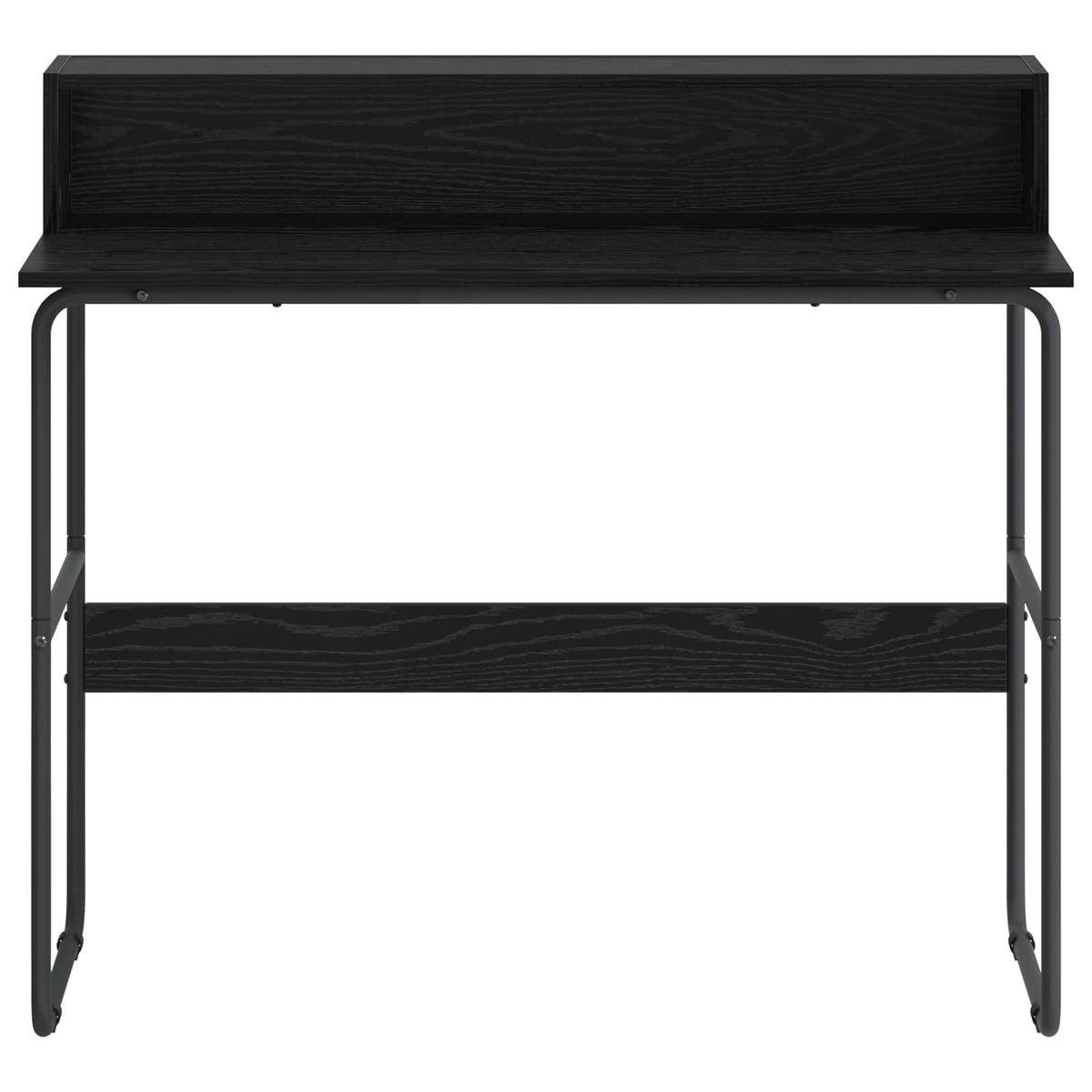 Desk With Storage Black Oak 100x50x91cm