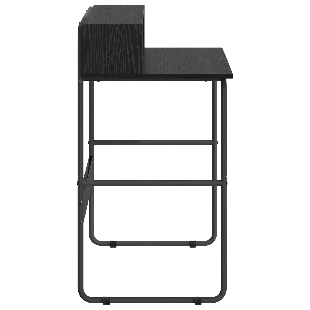 Desk With Storage Black Oak 100x50x91cm