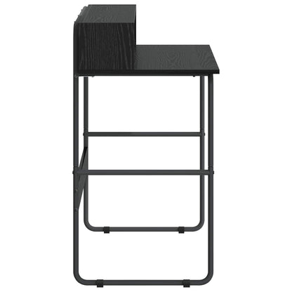 Desk With Storage Black Oak 100x50x91cm